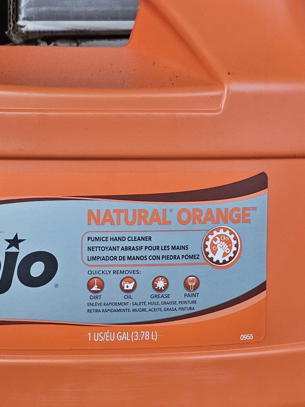 GOJO Natural Orange Hand Cleaner 1gal